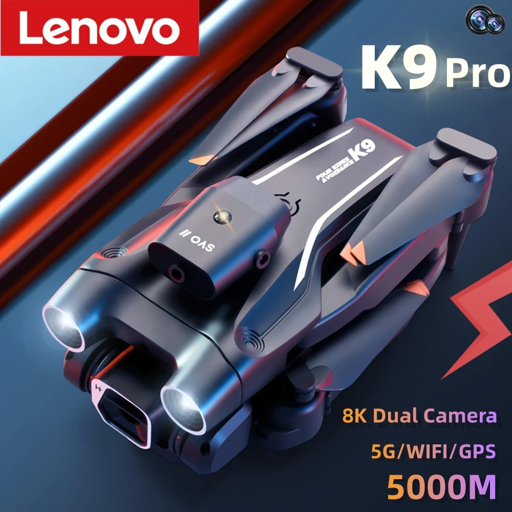 Lenovo K9 Pro Professional Aerial Photography Drone 8K Dual Camera HD HDR Obstacle Avoidance GPS Smart Follow One Key Return