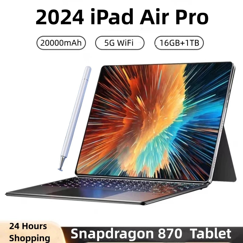 Original Tablet iPad Air Pro 12 Inch 16GB RAM 1TB ROM tablet Android 13 Core Pad Tablet PC Phone Dual Wifi tablette android 태블릿